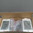 Dusk to Dawn Outdoor Wall Lights 2 Pack, White Front Porch Light Fixture, Anti-Rust Black LED Up and Down Outdoor Lights for House Hallway Garage Entryway