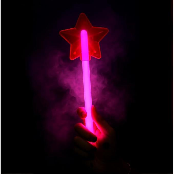 4 Pcs Glow Stick Wand Lights, Pink