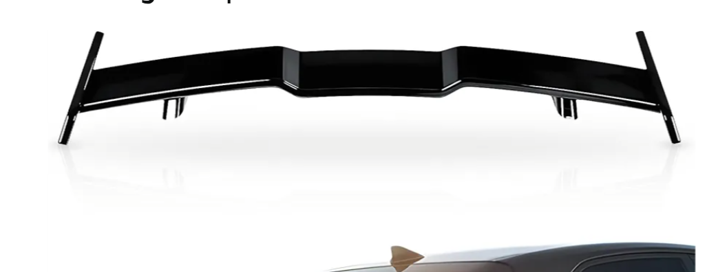 Rear Spoiler Gloss Black No Car Brend