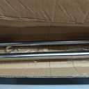 Brushed Nickel Double Curtain Rods, Double Curtain Rods for Window 48 to 84 Inch, Telescoping Double Decorative Drapery Rods with Urn Finials, 1-Inch Front and 5/8 Inch Back Double Rod Curtain Rods