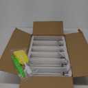 18oz Glass Juice Bottles with Lids Carry Strap, Reusable Glass Water Bottle BPA Free Leakproof Wide Mouth Smoothie Tea Coffee Cold Brew Storage Refrigerator Safe, 6 Pack