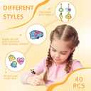 40 PCS Pencil Topper Decorations for Kids,Pen Toppers,Cute Pencil Charms Bulk,Pencil Clips Random Gifts for Elementary Students,Classroom Prizes Classroom Gifts for Students