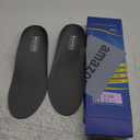 Plantar Fasciitis Feet Insoles Arch Supports Orthotics Inserts Relieve Flat Feet, High Arch (Mens 10-10 1/2 | Womens 12-12 1/2) (Gray)