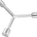 uxcell Y Type 3 Way Hex Socket Wrench, 10mm 12mm 14mm Combination Repair Spanner Tool, 3-inch