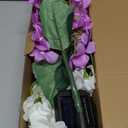 4 Pack Solar Garden Lights Outdoor, Colorful LED Waterproof Solar Powered Hydrangea Flowers Landscape Lights for Outside Yard, Patio, Pathway Decorative, Dcor, Two Lighting Modes