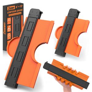 Zozen Christmas Stocking Stuffers for Men - Contour Gauge with Engraved Scale, Not Fade | 2 Pack Contour Gauge Duplicator Profile Tool, 10''+6'' Measure Copy Tool, Christmas Gifts for Men Dad Husband