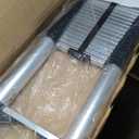 26.2FT Telescoping Ladder with Stabilizer Bar Wheels and Hooks, Multi-Purpose Extension Aluminum Folding Ladder Collapsible Adjustable Telescopic Ladders Extendable Ladder for Homeuse