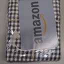 Mini Gingham Check 3 Piece Kitchen Curtain Set, 2 Tiers 26x36 Inch & 1 Valance 54x18 Inch, 100% Cotton, Semi Sheer, Rod Pocket Short Curtains for Farmhouse, Cafe, Bedroom, Grey White