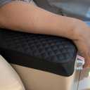 it's us Center Console Armrest Cover for Ford F150 (20152024) 40/20/40 Jump Seat, Fits F250 F350 F450 20172025, Waterproof Synthetic Leather Console Lid Protector, Black