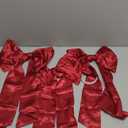 3 Pcs 2 FT Large Red Christmas Bow Decorations Big Satin Bows Hanging Wall Decors for Room Fireplace Coquette Birthday Backdrop Bridal Shower Wedding Bachelorette Christmas Party Supplies
