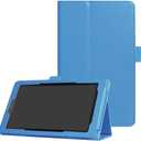 for Amazon Kindle All New Fire 7 SR043KL 7th/9th Generation Smart Cover,Ultra Slim Folio Stand Leather Case Cover with Auto Sleep/Wake Up for Kindle Fire HD7 7" (2017/2019 Release) (Li-Light Blue)
