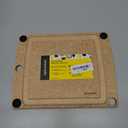 Epicurean All-In-One Cutting Board with Non-Slip Feet and Juice Groove, 11.5"  9", Natural/Black