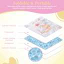 HRPR Car Seat Cooling Pad for Babies & Toddlers | Non Toxic, Soft, Breathable Cooling Mat for Car Seats, Strollers, Cribs | Lightweight, Foldable, Easy Clean Toddler & Infant Cooling Pad (Bunny)