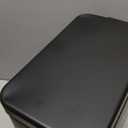 Cesun Bathroom Trash Can with Lid, 2.6 Gallon Small Black Bathroom Garbage Can Soft Close, Stainless Steel Waste Basket with Step Pedal for Bedroom, Laundry Room, Living Room, Home Office, Toilet, RV