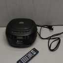 KLIM CD + Cassette Tape Player, Bluetooth CD Boombox, AM/FM Radio, Stereo Sound, Remote, CD and Cassette Player Combo, Tape Recording, USB Drive, AUX (Black)