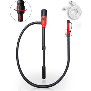 FUELIO Portable Fuel Transfer Pump Battery Powered/USB Charging - AUTO STOP Gas Pump For 5 Gallon Gas Can