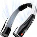 Portable Neck Fan Rechargeable: Free Hands Extra-long Battery Life 6000mAh Strong Air Volume Fast Cooling for Outdoor Enthusiasts - Travel Hiking Climbing (Black)