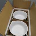 LE TAUCI Soup Bowls with Handles - 22 oz Lead-Free Ceramic French Onion Crocks, Oven and Microwave Safe, Heat-Resistant Design, Stackable, Dishwasher Safe, Set of 3, White