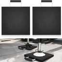 Rv Jack Blocks Pads Stabilizing Outrigger Pads Black Rv Leveling Stackable Waterproof Handle for Tow, Service Truck, Trailer, Crane, Wrecker Landing Gear(2 Pcs,8 x 8 x 0.7 Inches)