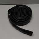 Jin&Bao Universal Garage Door Threshold Seal Strip 16FT Kit, Bottom Waterproof Rubber Weather Stripping ReplacementBlack, 1 Adhesive