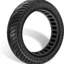 GYL 50/75-6.1 Scooter Tire Solid: 8.5 Inch Tubeless Tires for Hover 1 Pioneer Journey Jive Aovopro ES80 Hiboy S2 Gotrax GXL V2 Rival XR Apex XL Electric Scooter, 8 1/2'' Replacement Wheel Black 1 Pcs