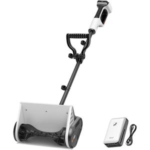 Litheli 12-Inch Battery Powered Snow Shovel, 20V Brushless Cordless Snowblower, Electric Shovel for Snow Removal, 20-Ft Snow Throwing
