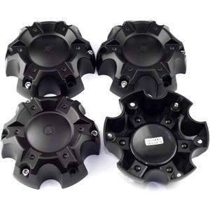 5.55in Wheel Center Caps for Ballistic Center Hubcaps, 4 Pack Glossy Black Center Cover Replacement, 6 lugs