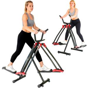 Air Walker Exercise Machine, 30" inch Stride Space Walker Elliptical Trainer for Home Use, Low-Impact Elliptical Cross Trainers Compact Steppers for Men and Women Full-Body Cardio & Leg Toning