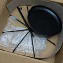 MyGift Black Metal Rotating Necklace and Bracelet Organizer Jewelry Stand with 8 Hooks and Adjustable Height, Multipurpose Accessory Keychain Holder Display Rack for Retail (Black (1 Tier))