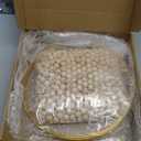 Huquary 10 Sets 12" Wood Bead Wreath for Crafts Rustic Wooden Wreath Ring 10 Pcs Metal Floral Hoop with 800 Pcs Wooden Beads for DIY Farmhouse Wedding Door Wall Hanging Decor