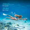 Asiwo Manta 2 Underwater Scooter, Powerful Thrust Seascooter with Action Camera Mount, Dual Motor Water Scooter for Diving, Snorkeling, Swimming