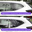 Blazeray for CRV 2017-2022 Racing Style Rear Side Window Louvers Air Vent Scoop Shades Panel Cover Auto Exterior Decoration Trim Accessories for Honda CRV 2017 2018 2019 2020 2021 2022(Bright Black)