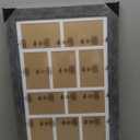 11.8x21.8 Picture Frame Display 8 opening 4X6 Picture Frame Collage,Multi Photo Frame with Mat,Plexiglass,Wall or Tabletop Decor,Grey Wood Grain