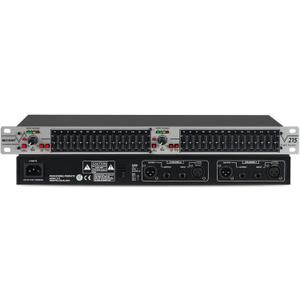 Graphic Equalizer 15-Band Stereo EQ for Home Audio, Dual Channel Professional Silver DJ Equalizer, Noise Reduction 1U Rack Mount (EQ-215S)