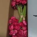 Floroom Ranunculus Artificial Flowers 18 Pcs Fuchsia Faux Silk Mini Ranunculus Bulk Fake Wedding Filler Flowers for DIY Hot Pink Bouquets, Centerpieces, Bridal Shower Decorations & Arrangements
