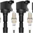 ECCPP UF626 4 ignition coils with 4 iridium Spark Plugs 7092 for Honda 2009 2010 2011 2012 2013 Fit 1.5L UF-626 5C1721 E1126