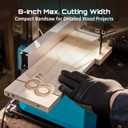 SEESII Benchtop Band Saw for Woodworking: 3A-120V Bandsaw with 8" Cutting Width, Max 3-1/8" Cutting Height, Band Saws with 0-45 Tilting Worktable&Miter Gauge&Double-Sided Fence for Detailed Woodwork