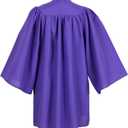 Matte Kindergarten Preschool Graduation Gown and Cap Set with Year Tassel for Kids (Purple)