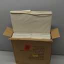 Collapsible Fabric Storage Cube Bins Organizer with Handles, Sturdy, Beige, 13-x-13-x-13-inch, Pack of 6