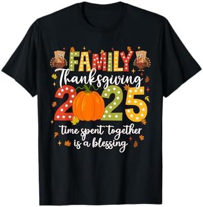 Family Thanksgiving 2025 Thanksgiving Crew Turkey Matching T-Shirt SizeXS