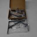 4 Pack L10 x H 8" Black Heavy Duty Shelf Brackets with Screws Metal Shelf Brackets Shelf Support Angle Brackets for Shelves L Brackets Heavy Duty Floating Shelf