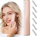 Dermaplane Razor for Women Face with 6 Refill Blades Dermaplaning Tool for Face to Remove Facial Hair & Peach Fuzz Sonic Dermaplaning Tool for Women Facial Hair Shaver Eyebrow Trimmer Razor