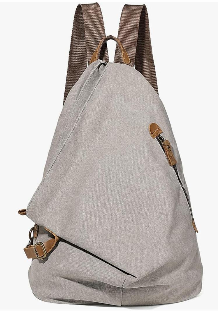 KL928 Canvas Vintage Backpack – Large Casual Daypack Outdoor Travel Rucksack Hiking Backpacks for Men Women