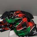 Hexagram Christmas Curtains for Living Room, Christmas Tree Curtains 84 Inch Length for Living Room 2 Panel Set, Winter Curtain for Bedroom, Xmas Tree Decoration