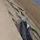 ABCCANOPY 15ft Umbrella Outdoor Patio Solar Lights with Base, Outdoor Double-Sided Rectangle Umbrella for Poolside, Lawn, Backyard (Khaki)