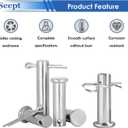132Pcs Clevis Pin Assortment Kit - 304 Stainless Steel Cotter Pins & Carbon Steel Clevis Pins for Trailer Latch - Single Hole Clevis Pins for Versatile Use