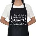 Pack Of 2 HKOMERE Gifts for Aunt,Aunt Birthday Gifts from Niece/Nephew-Cute Apron Gift for Aunt- Thanksgiving Mothers Day Birthday Gifts for Auntie,The Best Aunt Gifts