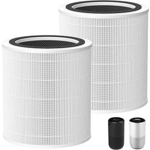 High-Efficiency Activated Carbon, Core 400S-RF for Pet Odors, Smoke, Pollen, LRF-C401S-WUS, 2 Pack, White