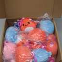 ORIENTAL CHERRY Valentines Day Gifts for Kids - 24 Pack Axolotl Plush Toys Keychains with Valentine Gifts Cards for Boys Girls Toddlers Friends Classroom School Exchange Party Favors