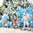 Soulchen 150 Pcs 8" and 18" Under The Sea Party Decorations Clear Bubble Garlands Mermaid Birthday Bobo Balloon Decoration Mermaid Birthday Decor for Summer Beach Ocean Party Supplies